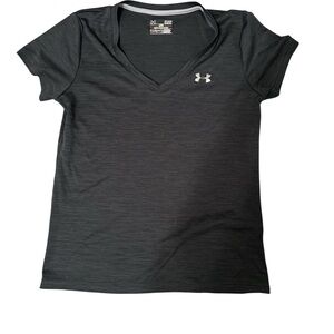 Under Armour Women's Charcoal V-Neck Tee